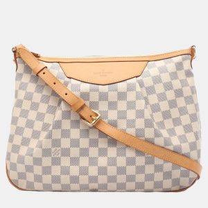 Louis Vuitton Siracusa MM White Damier Azur Shoulder Bag, Handbags - Luxury Closet catalog