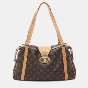 Louis Vuitton Stresa PM Brown Monogram Canvas Shoulder Bag, Tote Handbags - Luxury Closet catalog