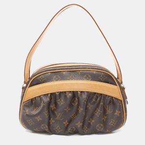 Louis Vuitton Clara Brown Monogram Leather Shoulder Bag, Handbags - Luxury Closet catalog
