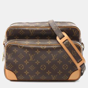 Louis Vuitton Nile Brown Monogram Leather Shoulder Bag, Handbags - Luxury Closet catalog