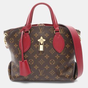 Louis Vuitton Lie de Vin Flower Zipped PM Monogram Canvas Shoulder Bag, Tote Handbags - Luxury Closet catalog