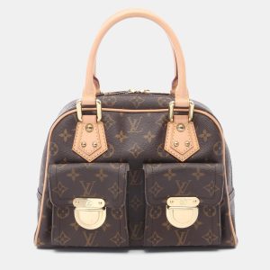 Louis Vuitton Manhattan PM Brown Monogram Canvas Handbag, Tote Handbags - Luxury Closet catalog