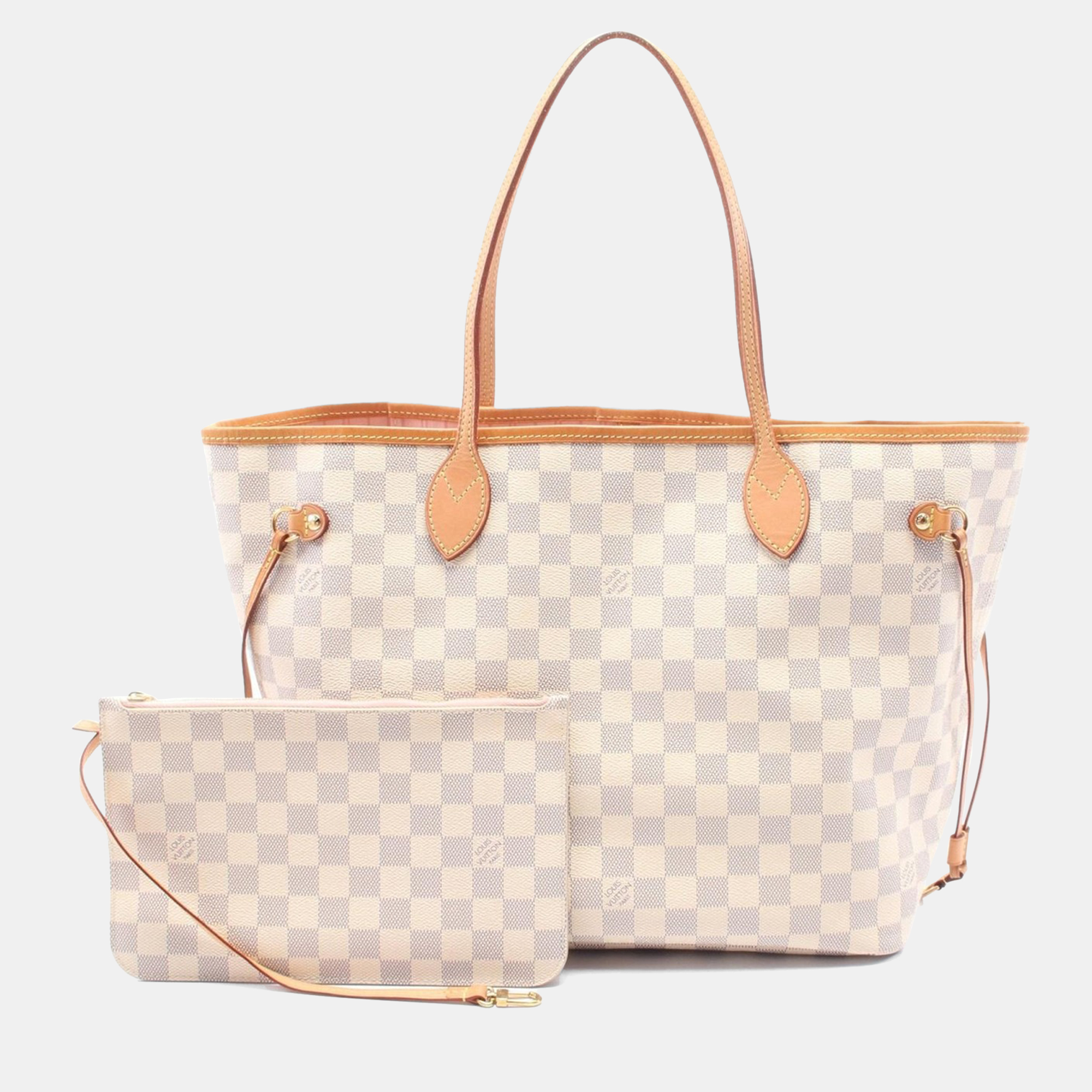 Louis Vuitton Neverfull MM White Damier Azur Canvas Tote Bag, Tote Handbags - Luxury Closet catalog