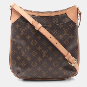 Louis Vuitton Odeon Pm Shoulder Crossbody Bag Monogram Leather Brown, Handbags - Luxury Closet catalog