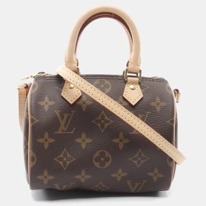 Louis Vuitton Nano Speedy Brown Monogram Canvas Shoulder Bag, Satchels - Luxury Closet catalog