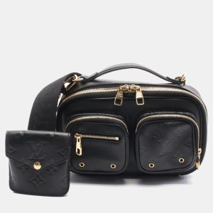 Louis Vuitton Utility Black Leather Crossbody Bag, Handbags - Luxury Closet catalog
