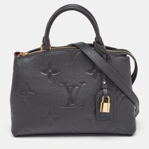Louis Vuitton Black Monogram Empreinte Leather Petit Palais Bag, Tote Handbags - Luxury Closet catalog