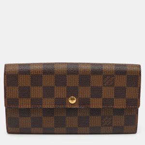 Louis Vuitton Damier Ebene Canvas Sarah Long Wallet, Wallets & Money Clips - Luxury Closet catalog