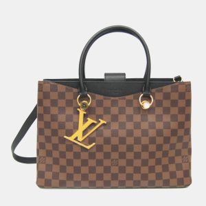Louis Vuitton Riverside Noir Damier Canvas Leather Shoulder Bag, Handbags - Luxury Closet catalog
