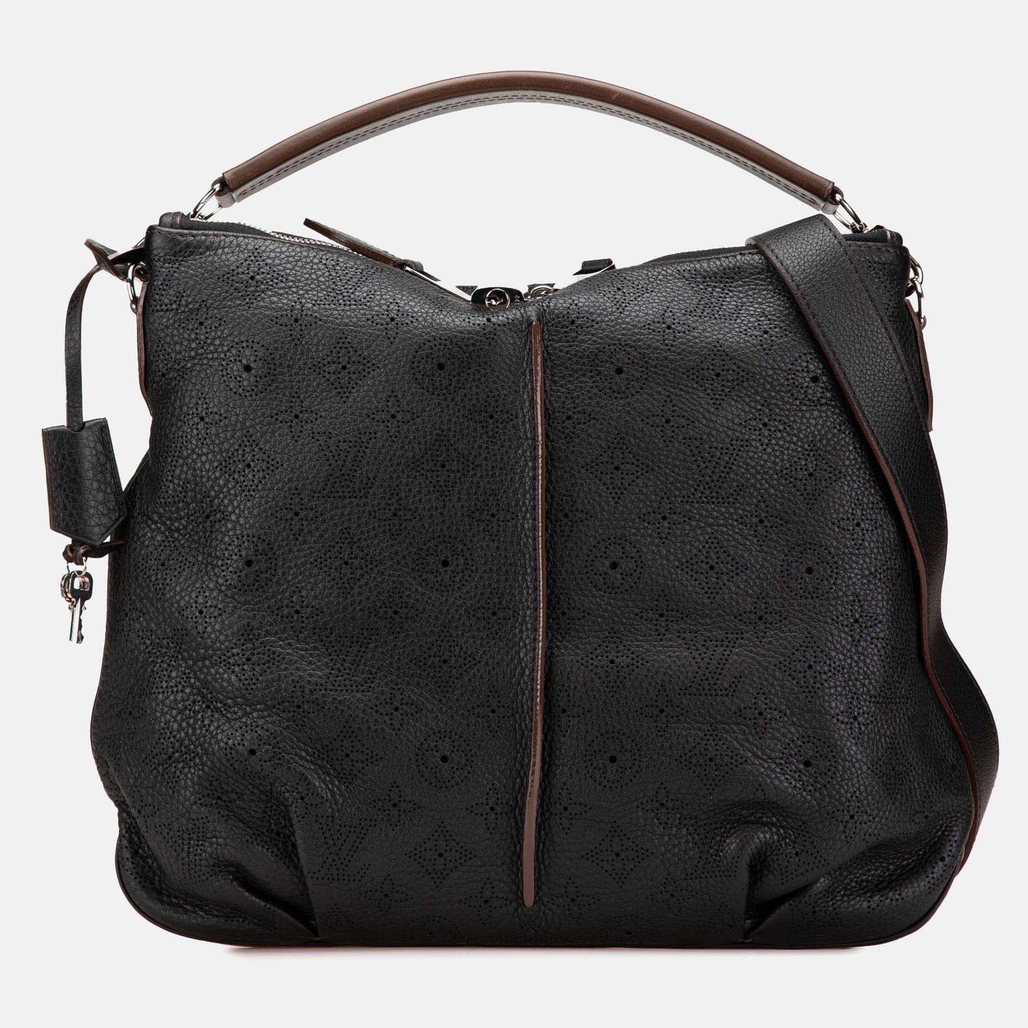 Louis Vuitton Black Monogram Mahina Selene PM, Satchels - Luxury Closet catalog