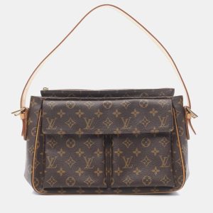 Louis Vuitton Vivacite GM Brown Monogram Canvas Shoulder Bag, Handbags - Luxury Closet catalog