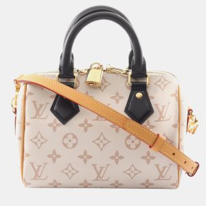 Louis Vuitton Speedy Bandouliere 20 Beige Monogram Canvas Top Handle Bag, Handbags - Luxury Closet catalog