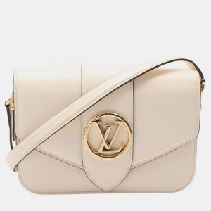 Louis Vuitton Pont 9 Pont Neuf Ivory Leather Shoulder Bag, Handbags - Luxury Closet catalog