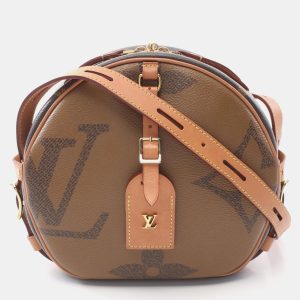 Louis Vuitton Boite Chapeau Souple Brown Coated Canvas Leather Shoulder Bag, Handbags - Luxury Closet catalog