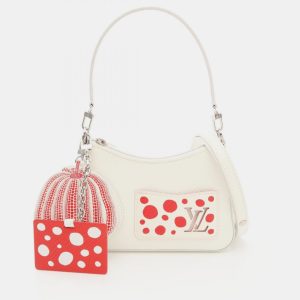 Louis Vuitton Yayoi Kusama Marellini White Red Epi Leather Shoulder Bag, Tote Handbags - Luxury Closet catalog