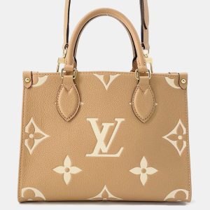Louis Vuitton Onthego PM Arizona/Claim Bicolor Monogram Empreinte Leather Tote Bag, Tote Handbags - Luxury Closet catalog