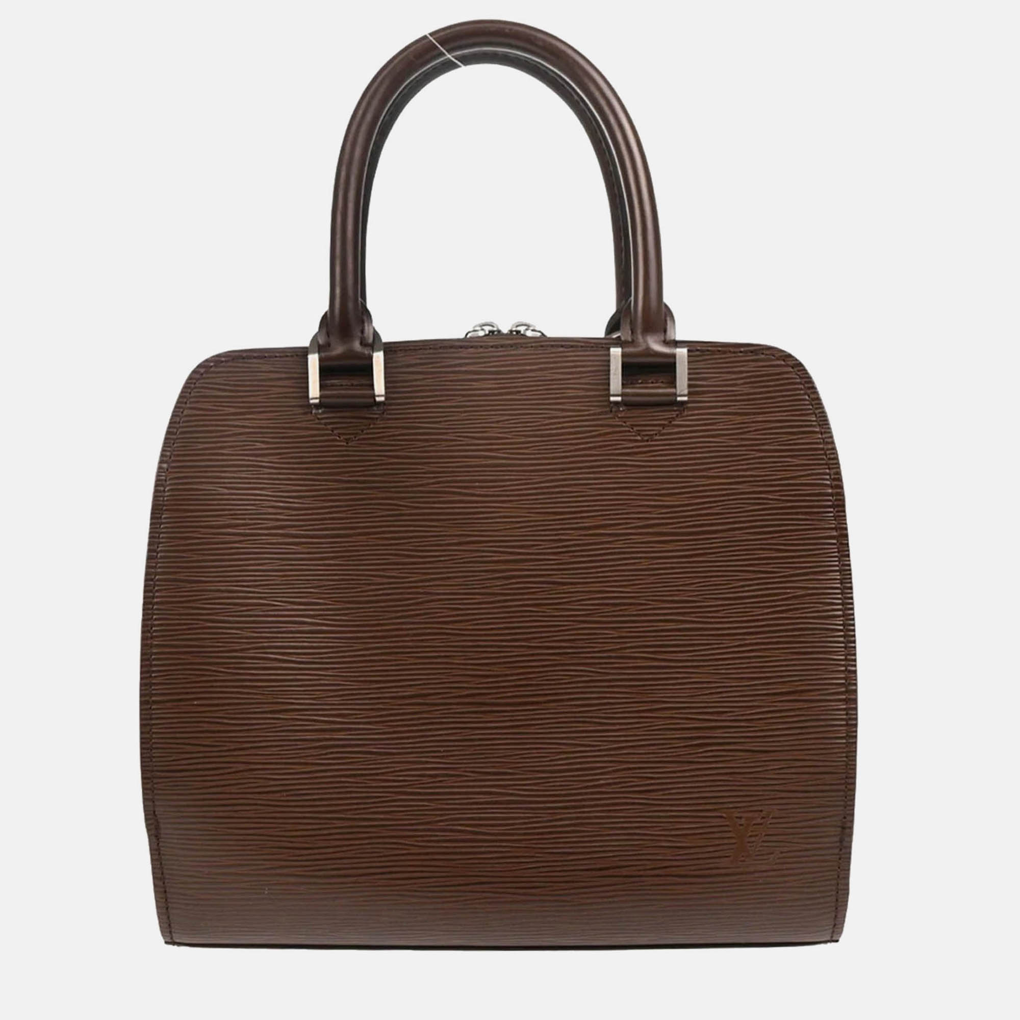 Louis Vuitton Pont Neuf Brown Epi Leather Top Handle Bag, Satchels - Luxury Closet catalog