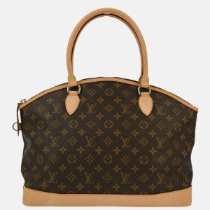 Louis Vuitton Lockit Horizontal Brown Monogram Canvas Tote Bag, Tote Handbags - Luxury Closet catalog