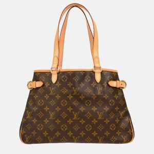 Louis Vuitton Batignolles Brown Monogram Horizontal Tote Bag, Tote Handbags - Luxury Closet catalog