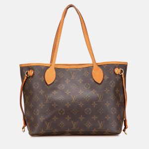 Louis Vuitton Brown Monogram Neverfull PM, Tote Handbags - Luxury Closet catalog