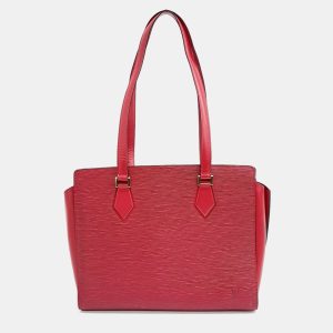 Louis Vuitton Red Epi Leather Duplex Shoulder Bag, Tote Handbags - Luxury Closet catalog