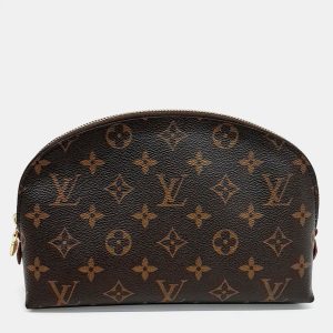 Louis Vuitton Brown Coated canvas Monogram Cosmetic Pouch, Handbags - Luxury Closet catalog