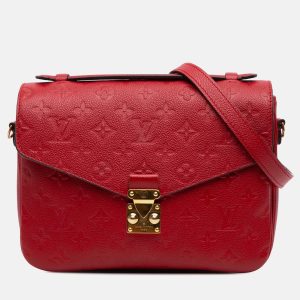 Louis Vuitton Red Monogram Empreinte Pochette Metis, Satchels - Luxury Closet catalog