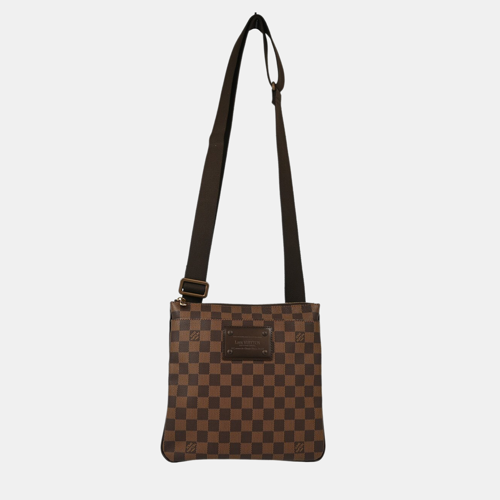 Louis Vuitton Pochette Plate Brooklyn Damier Ebene Canvas Shoulder Bag, Handbags - Luxury Closet catalog