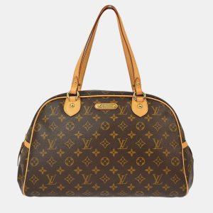 Louis Vuitton Montorgueil GM Brown Monogram Canvas Shoulder Bag, Handbags - Luxury Closet catalog
