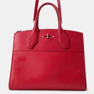 Louis Vuitton City Steamer MM Ruby Leather Satchel Bag, Tote Handbags - Luxury Closet catalog