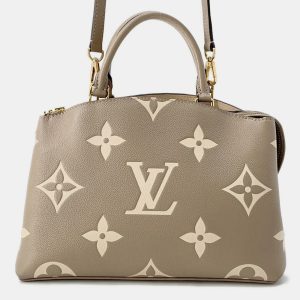 Louis Vuitton Petit Palais PM Tourterelle Bicolor Monogram Empreinte Leather Satchel Bag, Satchels - Luxury Closet catalog