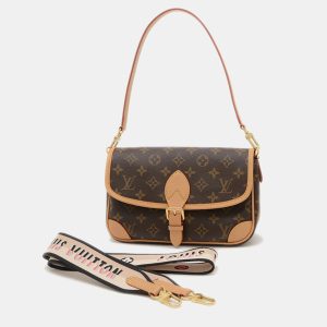 Louis Vuitton Diane PM Brown Monogram Canvas Shoulder Bag, Handbags - Luxury Closet catalog