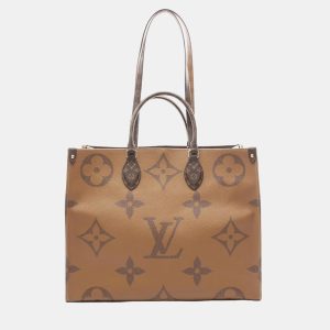 Louis Vuitton OnTheGo GM Brown Beige Monogram Giant Canvas Tote Bag, Tote Handbags - Luxury Closet catalog