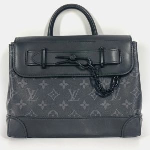 Louis Vuitton Steamer PM Black Monogram Eclipse Canvas Crossbody Bag, Handbags - Luxury Closet catalog