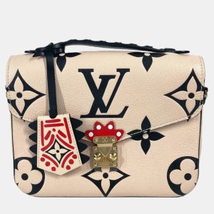 Louis Vuitton Pochette Metis Beige/Black Monogram Empreinte Leather Shoulder Bag, Handbags - Luxury Closet catalog