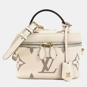 Louis Vuitton Vanity PM Cream Monogram Empreinte Leather Shoulder Bag, Satchels - Luxury Closet catalog