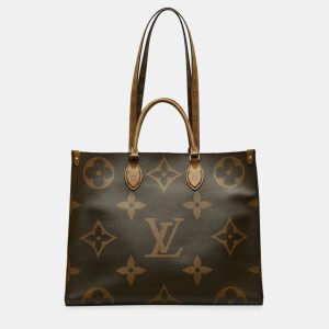 Louis Vuitton OnTheGo GM Brown Monogram Giant Reverse Handbag, Tote Handbags - Luxury Closet catalog