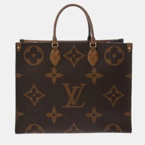 Louis Vuitton OnTheGo GM Brown Monogram Giant Reverse Canvas Handbag, Tote Handbags - Luxury Closet catalog