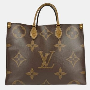 Louis Vuitton OnTheGo GM Brown Monogram Reverse Canvas Shoulder Bag, Tote Handbags - Luxury Closet catalog