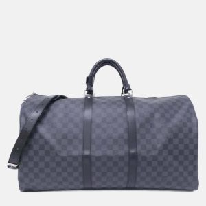 Louis Vuitton Keepall Bandouliere 55 Damier Graphite Boston Bag, Handbags - Luxury Closet catalog