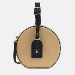 Louis Vuitton Petite Boite Chapeau Beige/Black Leather Shoulder Bag, Satchels - Luxury Closet catalog