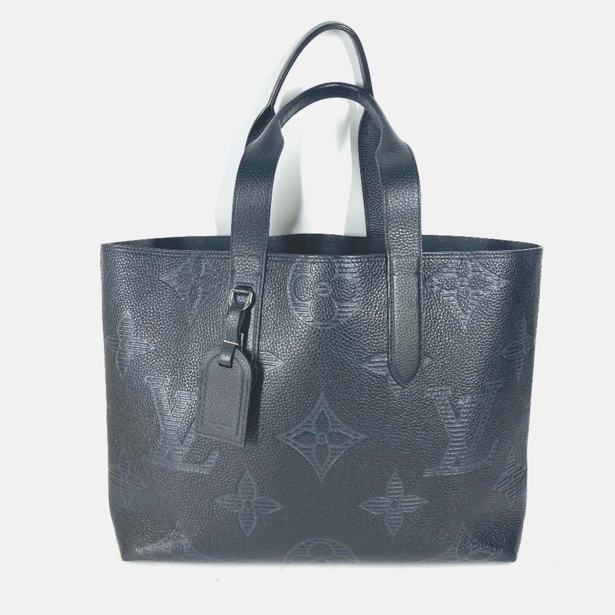 Louis Vuitton Voyage Black Monogram Giant Shadow Leather Tote Bag, Tote Handbags - Luxury Closet catalog
