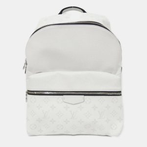 Louis Vuitton Discovery PM White Taiga Leather Backpack, Backpacks - Luxury Closet catalog