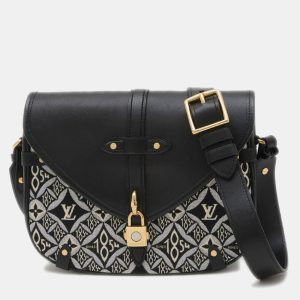 Louis Vuitton Neo Saumur MM Black Monogram Jacquard Shoulder Bag, Handbags - Luxury Closet catalog