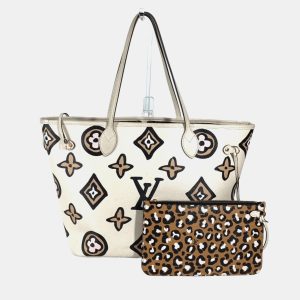 Louis Vuitton Neverfull MM Wild At Heart Capsule Collection Leather Shoulder Bag With Pouch, Tote Handbags - Luxury Closet catalog