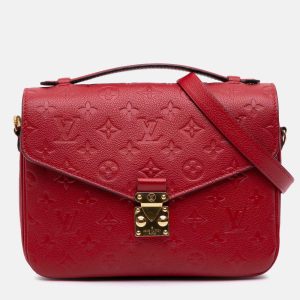 Louis Vuitton Red Monogram Empreinte Pochette Metis, Satchels - Luxury Closet catalog