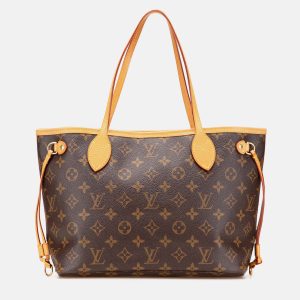Louis Vuitton Brown Monogram Neverfull PM, Tote Handbags - Luxury Closet catalog