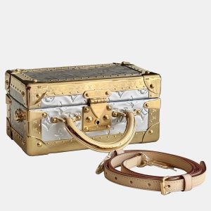 Louis Vuitton Valisette Tresor Sea Gold Sunset White Mini Hard Trunk Runway Piece, Handbags - Luxury Closet catalog