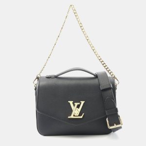 Louis Vuitton Oxford Lockme Noir Leather Shoulder Bag, Handbags - Luxury Closet catalog
