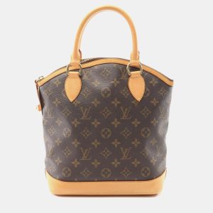 Louis Vuitton Lockit Brown Monogram Canvas Leather Top Handle Bag, Satchels - Luxury Closet catalog